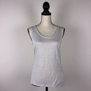 Lilly Pulitzer Gray Sheer Tank Top